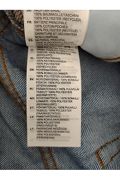 ADIDAS Dámské modré široké džíny s vysokým pasem a pruhy Velikost 2632 | ADIDAS | obrázek 7