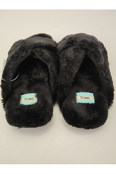 TOMS Černé dámské domácí pantofle s kožíškem | TOMS | obrázek 7