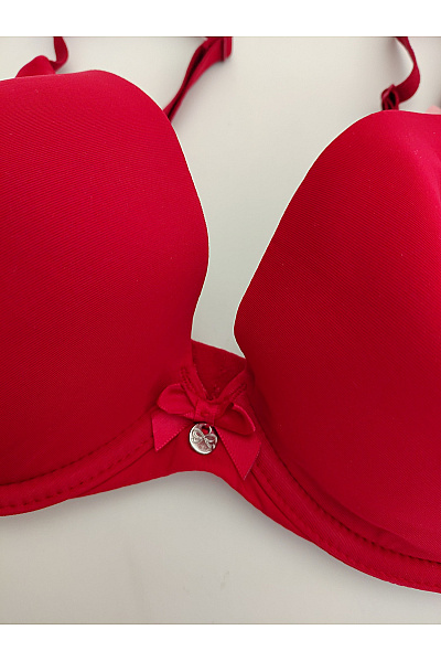 Hunkemoller Červená hladká push-up podprsenka s kosticemi | Hunkemoller | obrázek 3