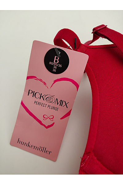 Hunkemoller Červená hladká push-up podprsenka s kosticemi | Hunkemoller | obrázek 5