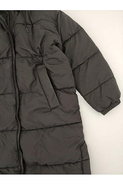 VERO MODA Dámská černá dlouhá prošívaná zimní bunda s kapucí Velikost EU XL | VERO MODA | obrázek 4