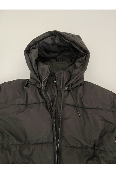 VERO MODA Dámská černá dlouhá prošívaná zimní bunda s kapucí Velikost EU XL | VERO MODA | obrázek 5