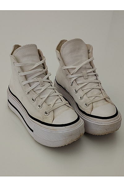 CONVERSE Dámské tenisky Chuck Taylor All Star Lift Double Stack Platform Bílé Velikost 39 | CONVERSE | obrázek 2