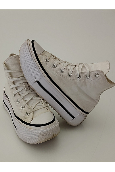 CONVERSE Dámské tenisky Chuck Taylor All Star Lift Double Stack Platform Bílé Velikost 39 | CONVERSE | obrázek 4