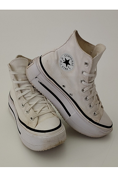 CONVERSE Dámské tenisky Chuck Taylor All Star Lift Double Stack Platform Bílé Velikost 39 | CONVERSE | obrázek 5
