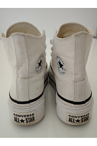 CONVERSE Dámské tenisky Chuck Taylor All Star Lift Double Stack Platform Bílé Velikost 39 | CONVERSE | obrázek 6