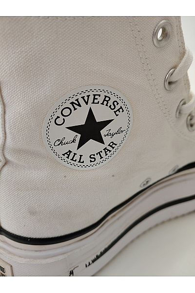 CONVERSE Dámské tenisky Chuck Taylor All Star Lift Double Stack Platform Bílé Velikost 39 | CONVERSE | obrázek 10