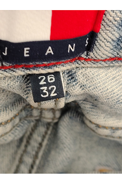 TOMMY HILFIGER Dámské bavlněné džíny s vysokým pasem rovné seprané Velikost US 26/32 | TOMMY HILFIGER | obrázek 6