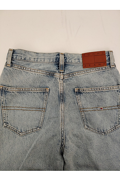 TOMMY HILFIGER Dámské bavlněné džíny s vysokým pasem rovné seprané Velikost US 26/32 | TOMMY HILFIGER | obrázek 9