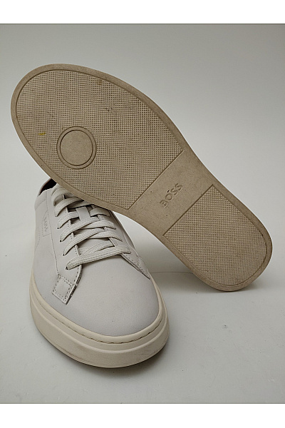 Hugo Boss Pánské tenisky Leather Low-Top Sneakers Béžové Vel. EU 41 | Hugo Boss | obrázek 4