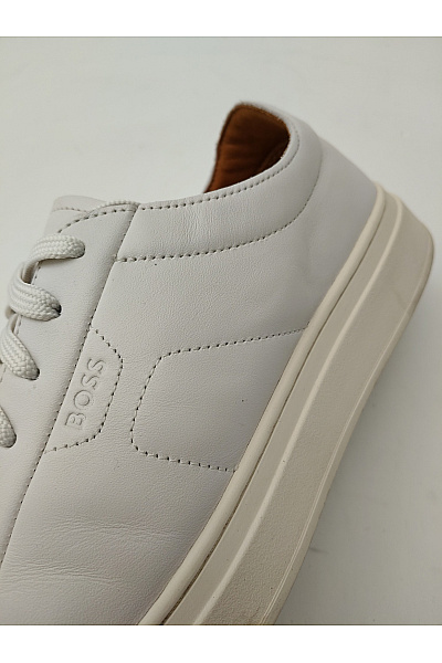Hugo Boss Pánské tenisky Leather Low-Top Sneakers Béžové Vel. EU 41 | Hugo Boss | obrázek 9