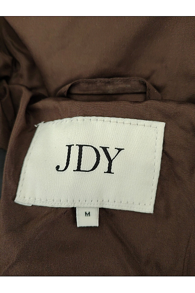 JDY Dámská hnědá prošívaná zimní dlouhá bunda s kapucí Velikost M | JDY | obrázek 7