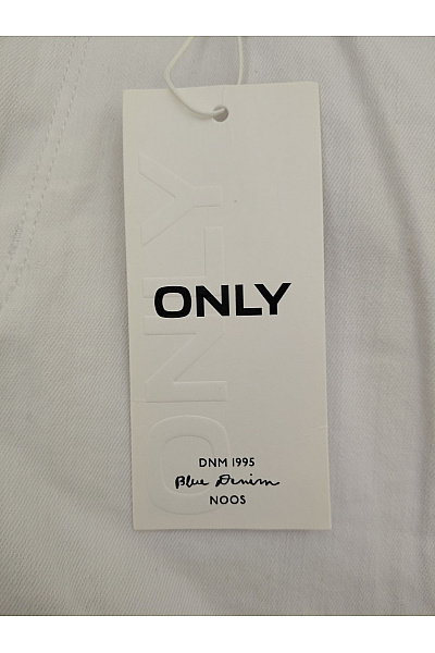 ONLY Bílé bavlněné džíny s vysokým pasem wide leg | ONLY | obrázek 4
