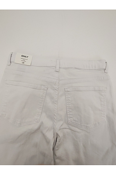 ONLY Bílé bavlněné džíny s vysokým pasem wide leg | ONLY | obrázek 9