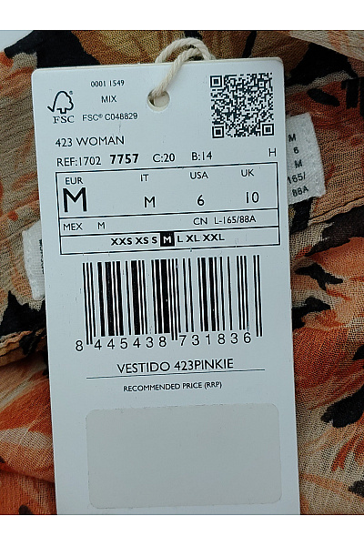 MANGO Hnědé květované košilové maxi šaty s páskem Vel. EU M | MANGO | obrázek 8