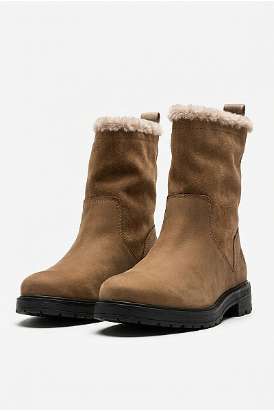 Timberland Dámské Hnědé Kotníkové Boty S Kožíškem Zimní Vel. 39