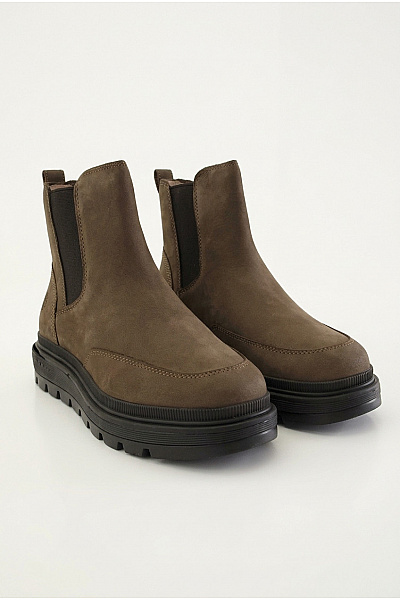 Timberland Dámské Khaki Kotníkové Chelsea Boty Na Platformě Velikost US 38