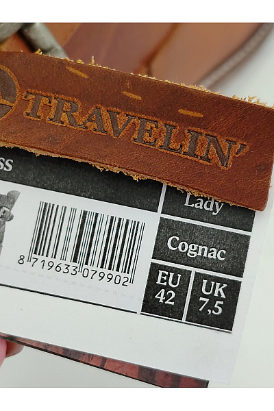 TRAVELIN Dámské hnědé kotníkové boty s přezkou podzimní vycházkové Vel. EU 42 | TRAVELIN | obrázek 10