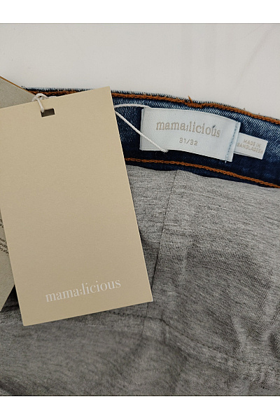 Mama licious Dámské těhotenské bavlněné džíny s vysokým pasem Velikost 31/32 | mama licious | obrázek 5