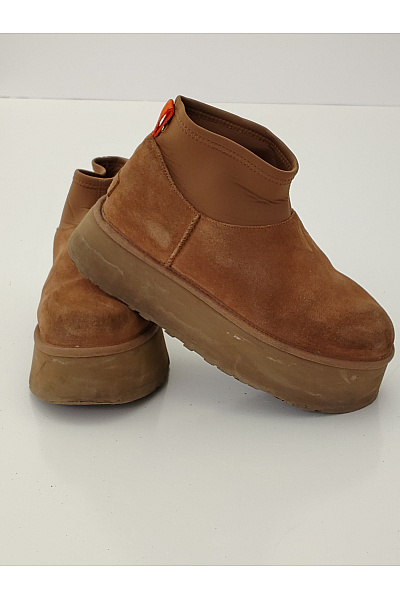 UGG Hnědé kotníkové válenky na vysoké platformě Vel. EU 41 | UGG | obrázek 6