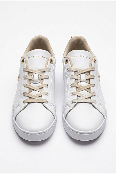 TOMMY HILFIGER Dámské Tenisky Chique Court Sneaker Bílé Velikost EU 38