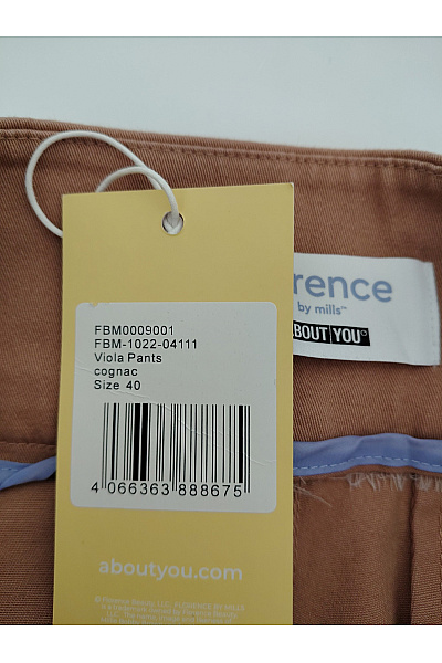 Fancy Frills Dámské bavlněné kalhoty s vysokým pasem hnědé | Fancy Frills | obrázek 6