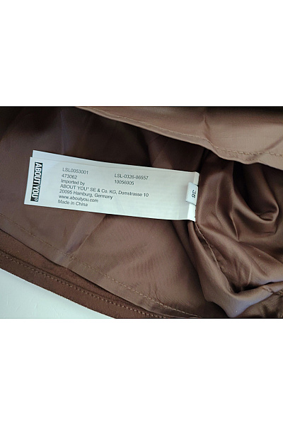 Hnědá zavinovací mini sukně s vysokým pasem Vel. EU 38 | Unimoda | obrázek 6