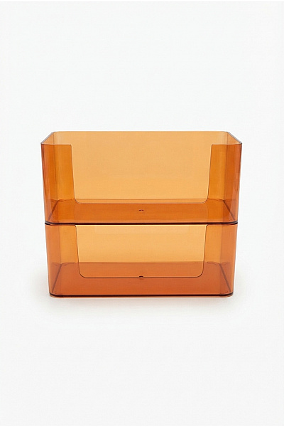Oranžový Stohovatelný úložný Box