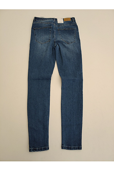 VERO MODA Dámské modré bavlněné skinny džíny s vysokým pasem Vel. M/32 | VERO MODA | obrázek 4