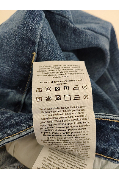 VERO MODA Dámské modré bavlněné skinny džíny s vysokým pasem Vel. M/32 | VERO MODA | obrázek 9