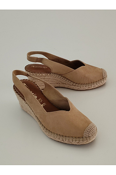TAMARIS Dámské béžové espadrilky na klínku s volnou patou Velikost 39 | TAMARIS | obrázek 3