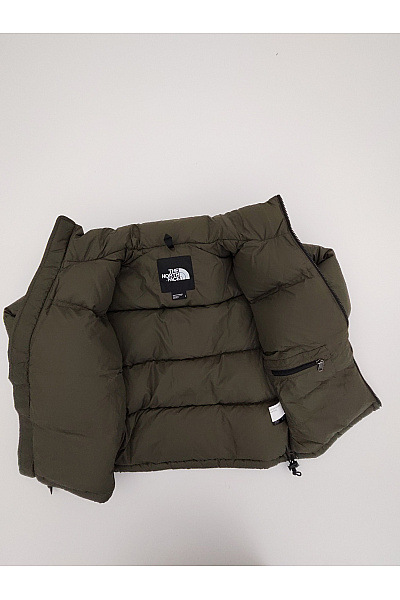 THE NORTH FACE Dámská khaki prošívaná puffer bunda se zipem Vel. S | THE NORTH FACE | obrázek 7