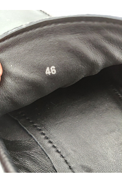 Pánské černé kožené mokasíny elegantní vycházkové nazouvací Velikost EU 46 | Unimoda | obrázek 12