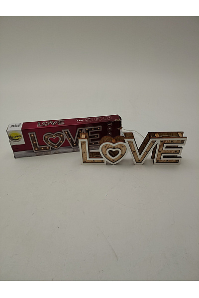 Dekorativní LED nápis LOVE hnědý | Unimoda | obrázek 2