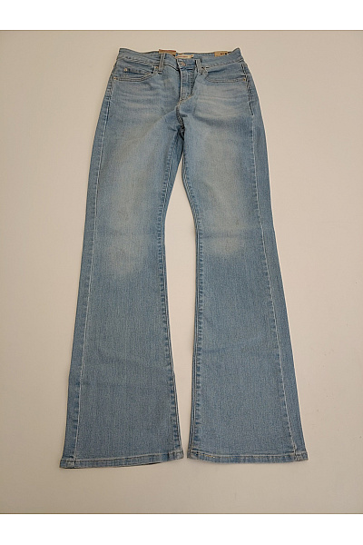 LEVIS Dámské modré bavlněné zvonové džíny s vysokým pasem Vel. US 28 x 32 | LEVIS | obrázek 2