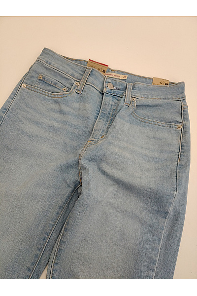 LEVIS Dámské modré bavlněné zvonové džíny s vysokým pasem Vel. US 28 x 32 | LEVIS | obrázek 3