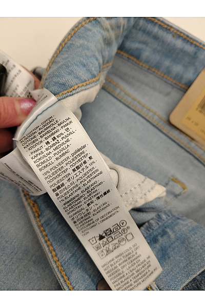 LEVIS Dámské modré bavlněné zvonové džíny s vysokým pasem Vel. US 28 x 32 | LEVIS | obrázek 8