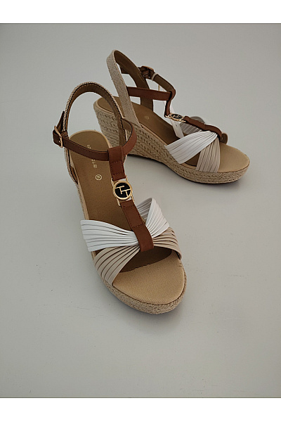 TOM TAILOR Dámské letní espadrilky na klínku s páskem a přezkou Velikost EU 39 | TOM TAILOR | obrázek 3