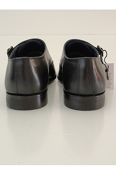 Pánské černé společenské polobotky s přezkou Vel. 41 | Unimoda | obrázek 8