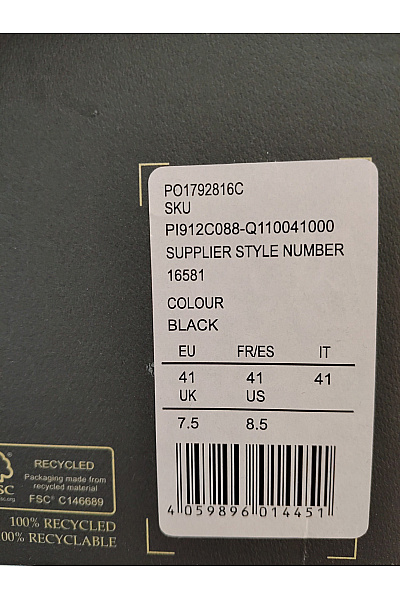Pánské černé společenské polobotky s přezkou Vel. 41 | Unimoda | obrázek 10