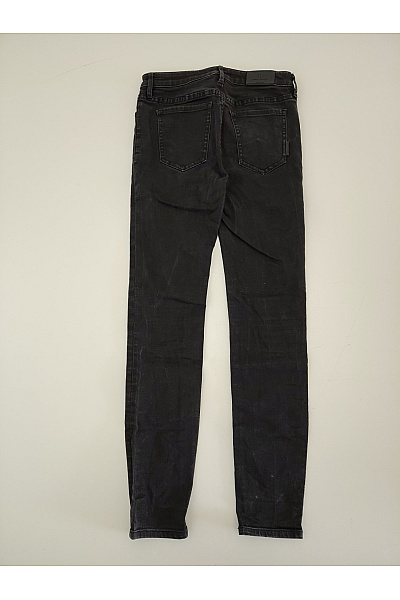 ARMANI Dámské černé bavlněné skinny džíny s vysokým pasem Velikost 27 | ARMANI | obrázek 2