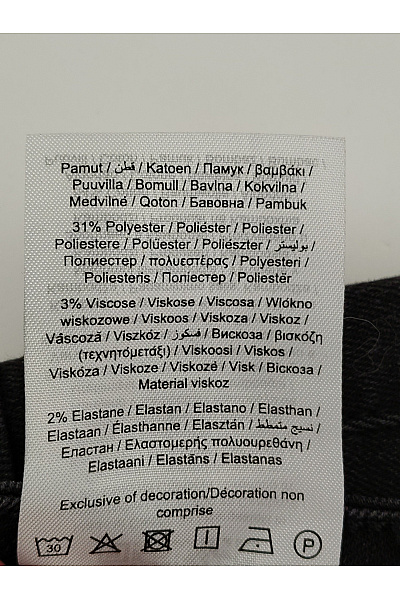 ONLY Dámské černé bavlněné džíny s vysokým pasem wide leg Vel. EU M | ONLY | obrázek 8