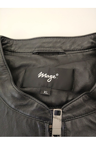 Maze Pánská kožená bunda se zipem přechodová biker Vel. XL | Maze | obrázek 5