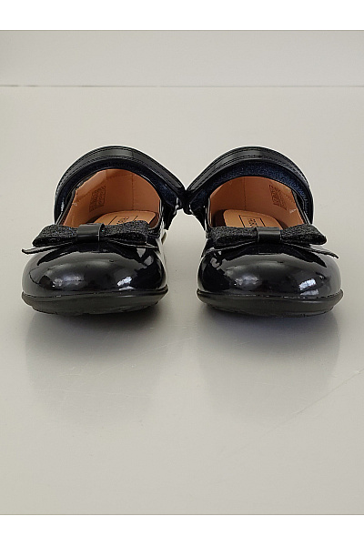 Dětské černé lakované baleríny Mary Jane s mašlí Vel. 32 | Unimoda | obrázek 9