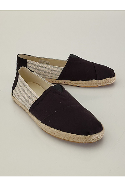 TOMS Pánské černo-bílé pruhované espadrilky slip-on letní volnočasové Vel. EU 43,5 | TOMS | obrázek 3