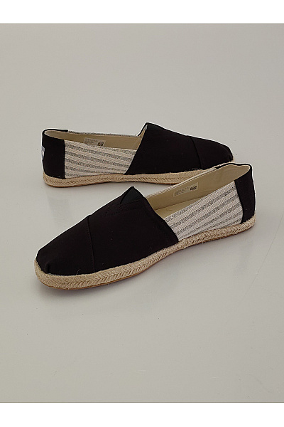 TOMS Pánské černo-bílé pruhované espadrilky slip-on letní volnočasové Vel. EU 43,5 | TOMS | obrázek 4