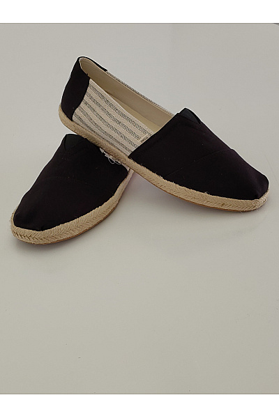 TOMS Pánské černo-bílé pruhované espadrilky slip-on letní volnočasové Vel. EU 43,5 | TOMS | obrázek 6