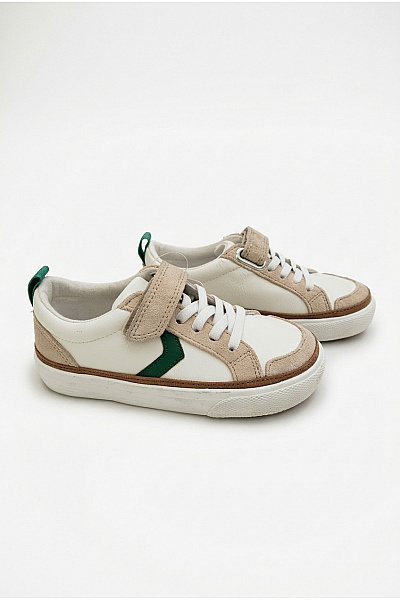 Next Dětské Tenisky Mayoral Sneakers 44718 Bílé Béžové Zelené Velikost UK 9