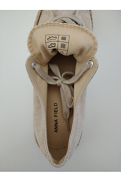Dámské béžové espadrilky na platformě šněrovací Vel. EU 39 | Unimoda | obrázek 9