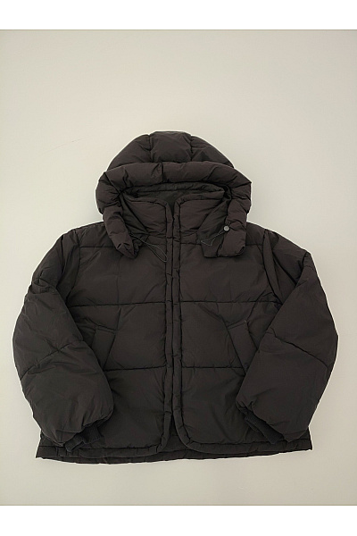 ONLY Dámská černá prošívaná puffer bunda s kapucí Velikost S | ONLY | obrázek 2